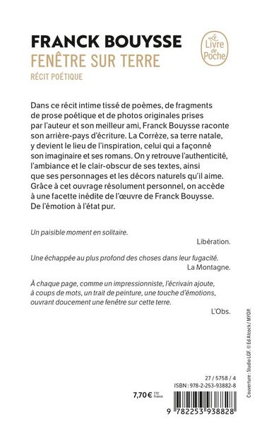 Produktbild: Fen&ecirc;tre sur terre : r&eacute;cit po&eacute;tique