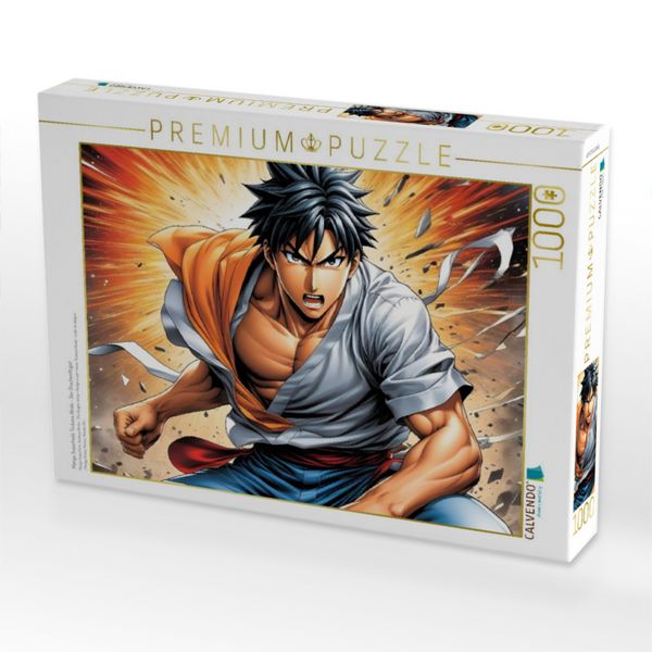 Produktbild: CALVENDO Puzzle Manga Superheld, Tsubasa Rindo - Der Drachenfl&uuml;gel | 1000 Teile Lege-Gr&ouml;&szlig;e 64x48cm Foto-Puzzle f&uuml;r gl&uuml;ckliche Stunden