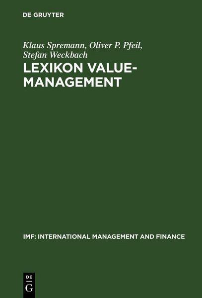 Produktbild: Lexikon Value-Management