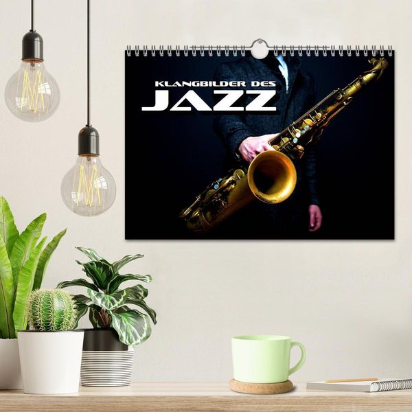 Produktbild: Klangbilder des Jazz (Wandkalender 2026 DIN A4 quer), CALVENDO Monatskalender
