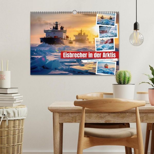 Produktbild: Eisbrecher in der Arktis (Wandkalender 2027 DIN A3 quer), CALVENDO Monatskalender