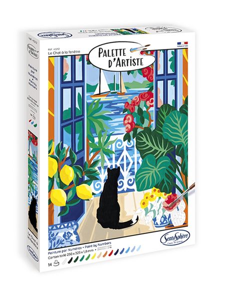 Produktbild: SENTOSPH&Egrave;RE - Malen nach Zahlen Katze am Fenster