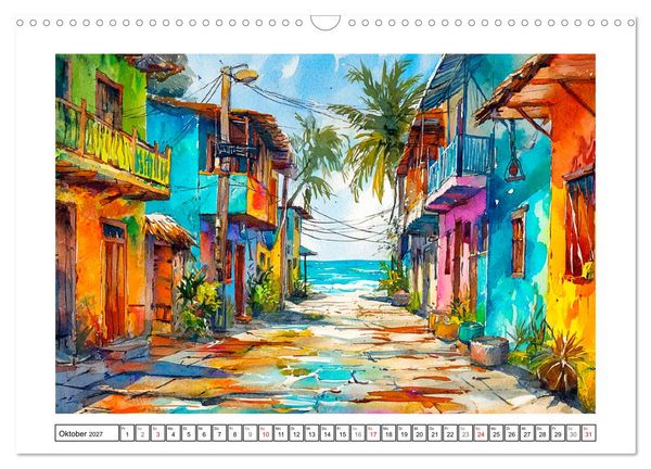 Produktbild: Magisches Mexiko. Leuchtende Impressionen (Wandkalender 2027 DIN A3 quer), CALVENDO Monatskalender