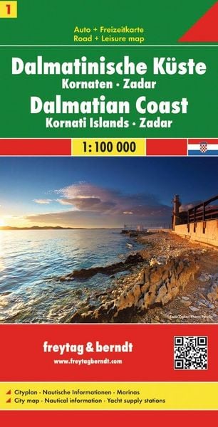 Produktbild: FuB Dalmatinische K&uuml;ste 01. Kornaten - Zadar 1 : 100 000
