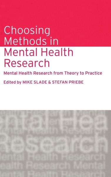 Produktbild: Choosing Methods in Mental Health Research