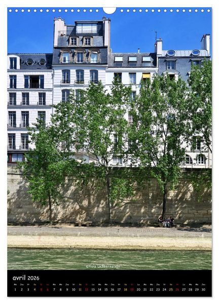 Produktbild: Paris de tous les temps (Calendrier mural 2026 DIN A3 horizontal), CALVENDO calendrier mensuel