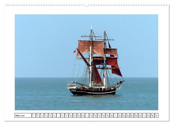Produktbild: Segelspektakel in Bremerhaven. Die Sail (hochwertiger Premium Wandkalender 2026 DIN A2 quer), Kunstdruck in Hochglanz