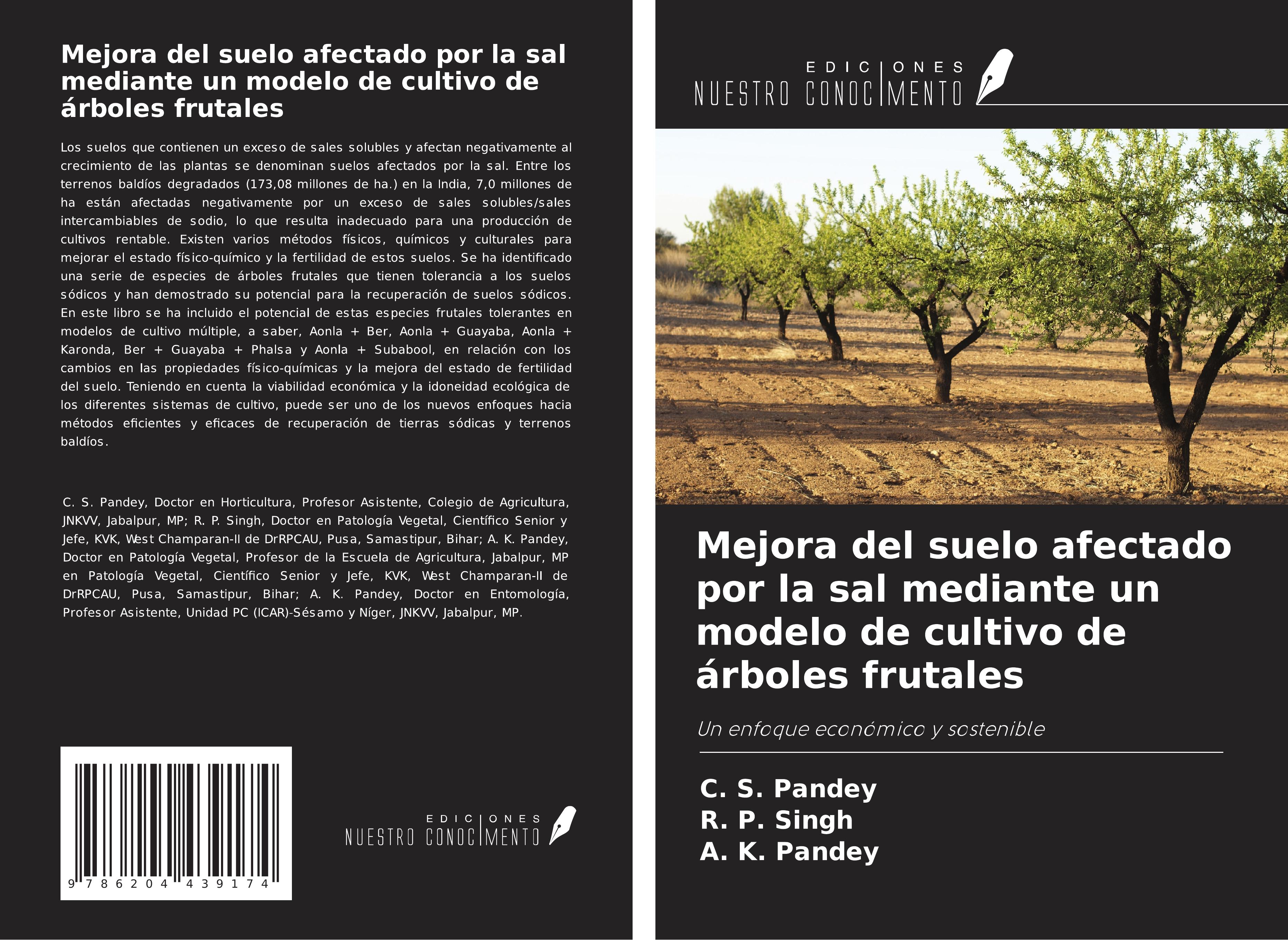 Produktbild: Mejora del suelo afectado por la sal mediante un modelo de cultivo de &aacute;rboles frutales