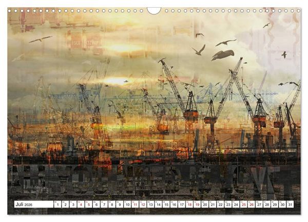 Produktbild: Hamburger GoldArt (Wandkalender 2026 DIN A3 quer), CALVENDO Monatskalender