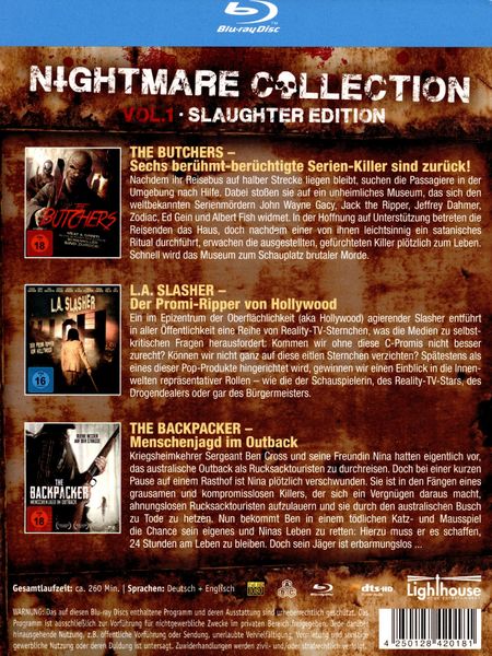 Produktbild: Nightmare Collection Vol. 1 - Slaughter Edition [3 BRs]