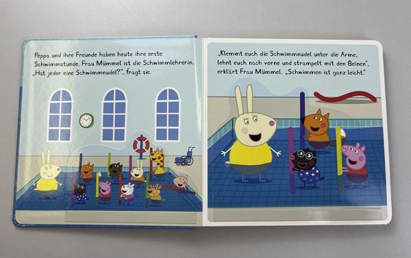 Produktbild: Peppa Pig: Peppa lernt Schwimmen - Mein wasserstarkes Klappenbuch