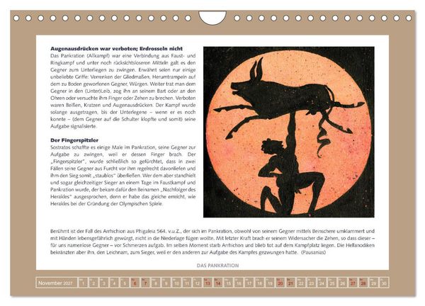 Produktbild: Kurioses im Antiken Olympia (Wandkalender 2027 DIN A4 quer), CALVENDO Monatskalender
