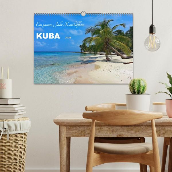 Produktbild: Kuba - Ein ganzes Jahr Karibikflair (Wandkalender 2026 DIN A3 quer), CALVENDO Monatskalender