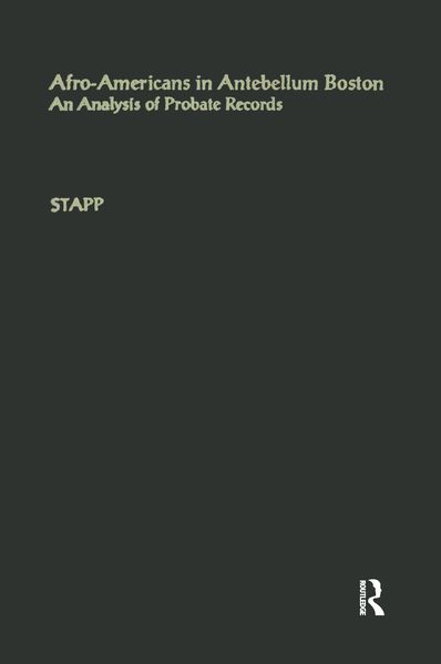 Produktbild: Afro-Americans in Antebellum Boston