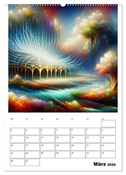 Produktbild: Geflochtene Kunstwelten (hochwertiger Premium Wandkalender 2026 DIN A2 hoch), Kunstdruck in Hochglanz