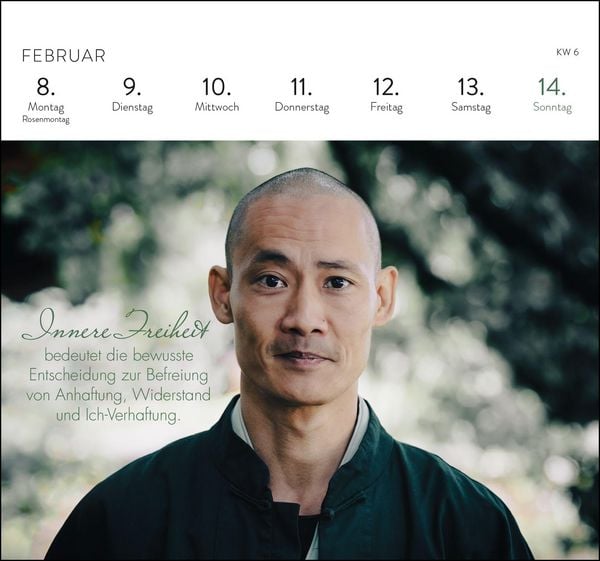 Produktbild: Postkartenkalender 2027: Shaolin Spirit