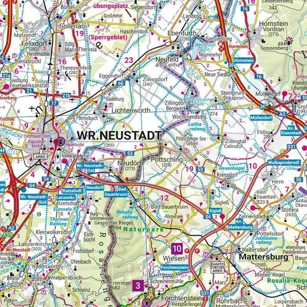 Produktbild: Freytag & berndt Stra&szlig;enkarte Burgenland 1:150.000