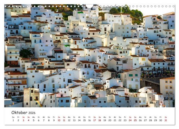Produktbild: Andalusien - Wei&szlig;e D&ouml;rfer und wilde Natur (Wandkalender 2026 DIN A3 quer), CALVENDO Monatskalender