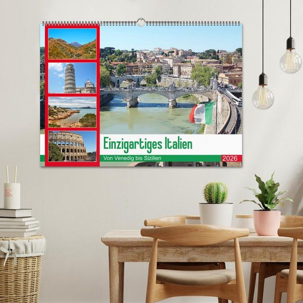 Produktbild: Einzigartiges Italien (Wandkalender 2026 DIN A2 quer), CALVENDO Monatskalender