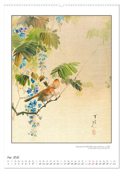 Produktbild: Watanabe Seitei - Japanische Tuschmalerei (Wandkalender 2026 DIN A2 hoch), CALVENDO Monatskalender