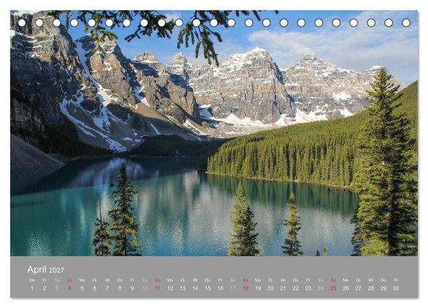 Produktbild: Rocky Mountains 2027 (Tischkalender 2027 DIN A5 quer), CALVENDO Monatskalender