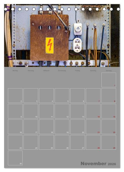 Produktbild: Brandgef&auml;hrliche elektrische Anlagen (Tischkalender 2026 DIN A5 hoch), CALVENDO Monatskalender