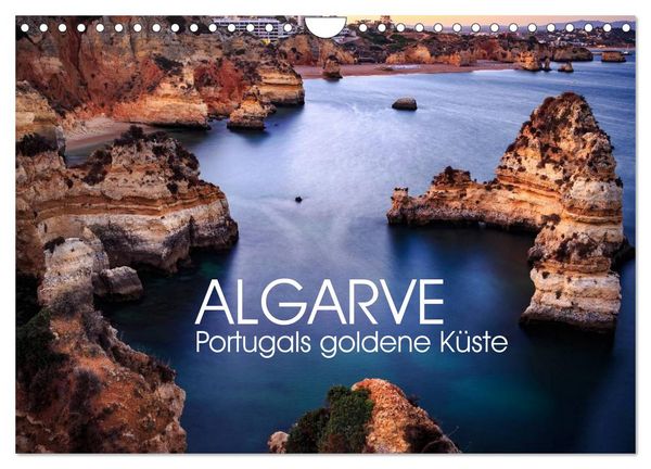 Algarve - Portugals goldene Küste (Wandkalender 2026 DIN A4 quer), CALVENDO Monatskalender