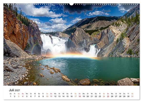 Produktbild: Kanada - zwischen Seen, Bergen und K&uuml;sten (hochwertiger Premium Wandkalender 2027 DIN A2 quer), Kunstdruck in Hochglanz