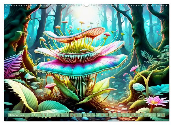 Produktbild: Intergalactic garden (Wall Calendar 2026 DIN A2 landscape), CALVENDO 12 Month Wall Calendar
