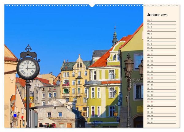 Produktbild: Glatz - Hauptstadt der Grafschaft Glatz (hochwertiger Premium Wandkalender 2026 DIN A2 quer), Kunstdruck in Hochglanz