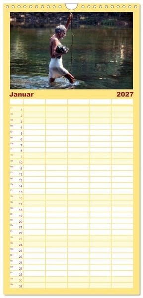 Produktbild: Familienplaner 2027 - Indiens Gesichter mit 5 Spalten (Wandkalender, 21 x 45 cm) CALVENDO