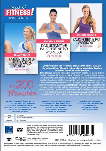 Produktbild: Best of Fitness - Bauch Beine Po - 3 auf 1 (Fellner+Winkler+H&ouml;&szlig;ler)