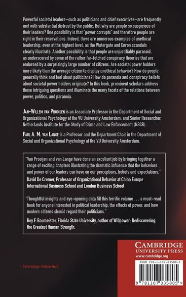 Produktbild: Power, Politics, and Paranoia