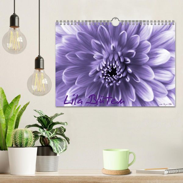 Produktbild: Lila Bl&uuml;ten (Wandkalender 2026 DIN A4 quer), CALVENDO Monatskalender