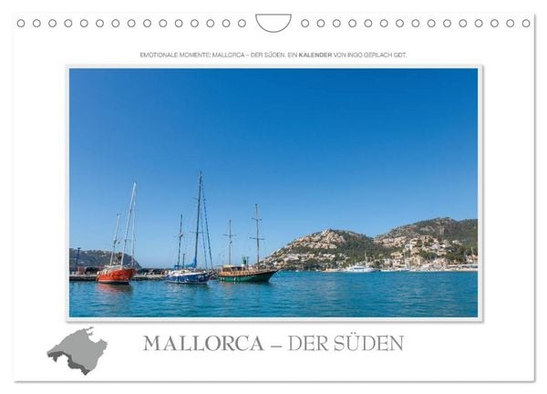 Produktbild: Emotionale Momente: Mallorca - der S&uuml;den. (Wandkalender 2026 DIN A4 quer), CALVENDO Monatskalender