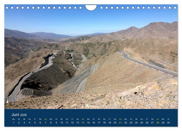 Produktbild: Marokko Traumlandschaften (Wandkalender 2026 DIN A4 quer), CALVENDO Monatskalender