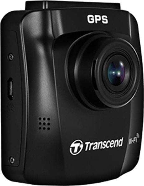 Transcend DrivePro 250 Dashcam mit GPS Blickwinkel horizontal max.=140 ° 12 V, 24 V GPS mit Radarerkennung, Zeitraffer, G-Sensor, WDR, Auffahrwar
