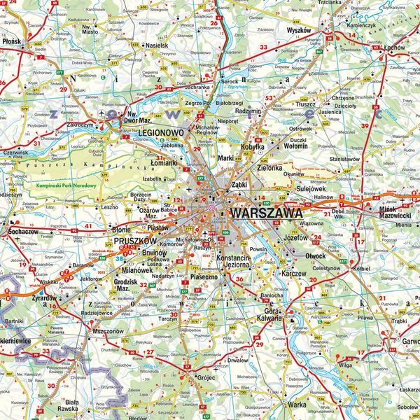 Produktbild: freytag & berndt Stra&szlig;enkarte Polen 1:500.000