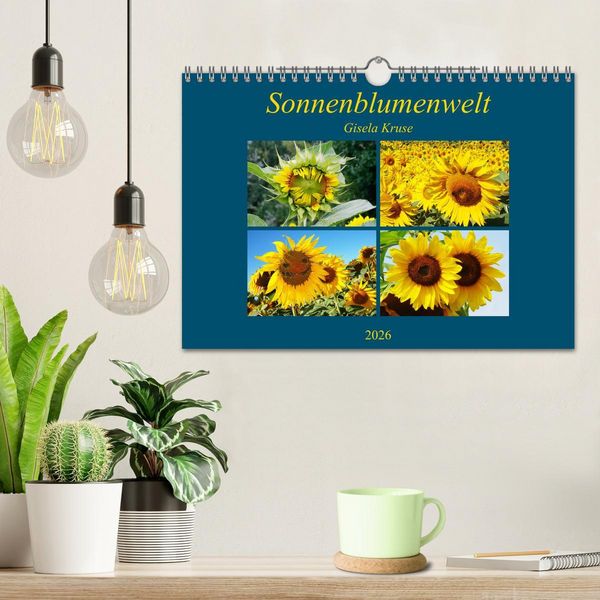 Produktbild: Sonnenblumenwelt (Wandkalender 2026 DIN A4 quer), CALVENDO Monatskalender