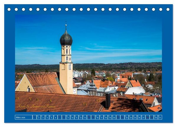 Produktbild: Fl&ouml;&szlig;erstadt Wolfratshausen (Tischkalender 2026 DIN A5 quer), CALVENDO Monatskalender