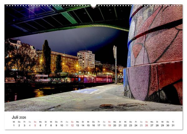 Produktbild: Wien nach Sonnenuntergang (Wandkalender 2026 DIN A2 quer), CALVENDO Monatskalender