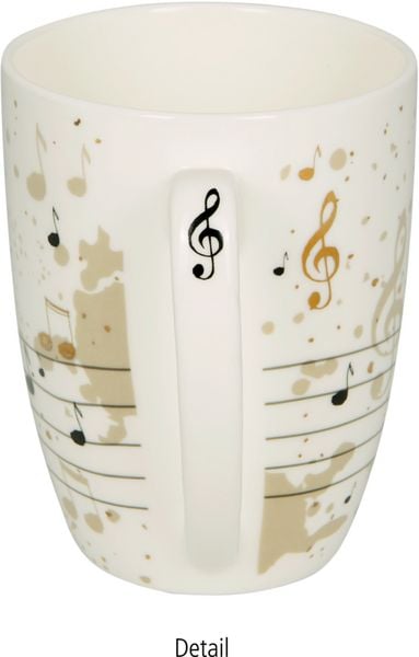 Produktbild: Porzellan-Tasse Noten - All about music