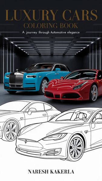 Produktbild: Luxury Cars Coloring Book: A Journey Through Automotive Elegance