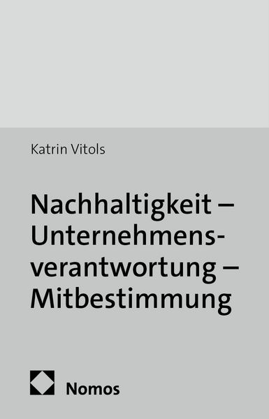 Produktbild: Nachhaltigkeit - Unternehmensverantwortung - Mitbestimmung