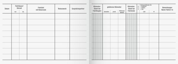 Produktbild: Brunnen Fahrtenbuch A6 40Bl