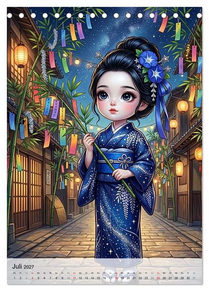 Produktbild: Fabulous Dolls &ndash; Perlen Asiens (Tischkalender 2027 DIN A5 hoch), CALVENDO Monatskalender