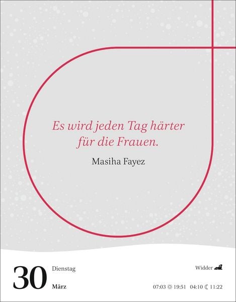 Produktbild: Starke Worte von starken Frauen Tagesabrei&szlig;kalender 2027