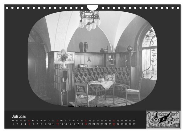 Produktbild: Lebensr&auml;ume um 1900 (Wandkalender 2026 DIN A4 quer), CALVENDO Monatskalender