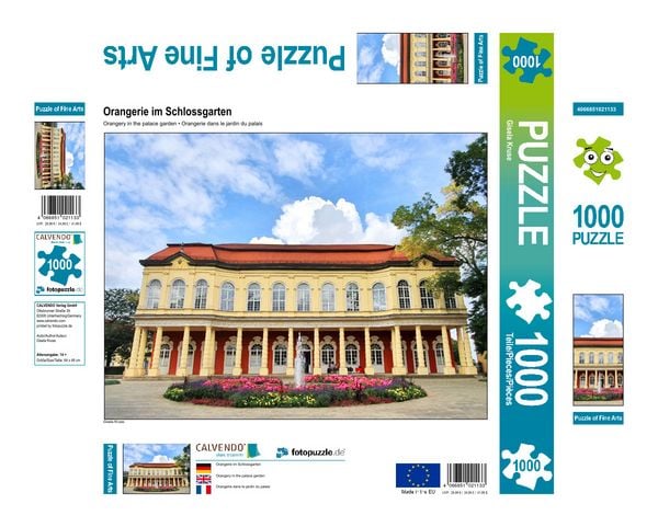 Produktbild: CALVENDO Puzzle Orangerie im Schlossgarten | 1000 Teile Lege-Gr&ouml;&szlig;e 64x48cm Foto-Puzzle f&uuml;r gl&uuml;ckliche Stunden
