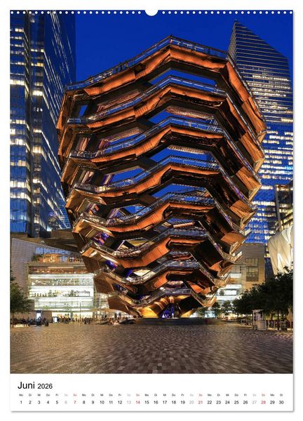 Produktbild: New Yorks architektonische Highlights (Wandkalender 2026 DIN A2 hoch), CALVENDO Monatskalender